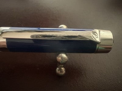 🔴 LABAN Britannia Füllfederhalter, blauer Lack, M-Feder, neu, NOS (ungetragen)