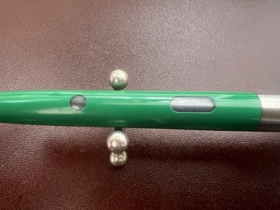 Geha Pens Fountain 704 Green Porthole + Style 714 Chrome Scrivono Pencil Case