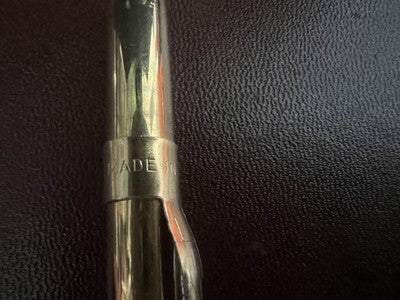🔴 LINDY USA penna a sfera dorata + mini-penna retrattile in metallo con gancio