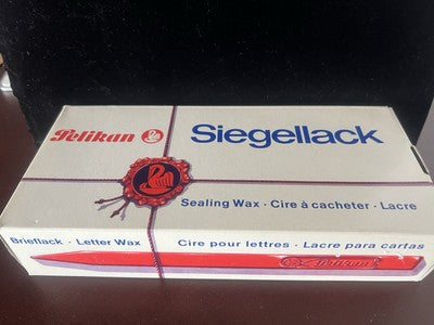 🔴 PELIKAN ceralacca rossa 40 10 completa 18 cm timbro sigillo punzone vintage