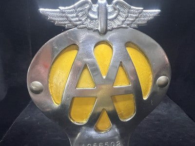 🔴 Mascotte AA Trofeo Associazione Automobili REGNO UNITO numero matricola UK
