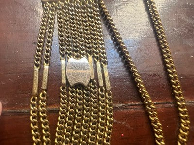Chain Pocket Watch Victorian Chatelaine Seal Pinchbeck Antique 1800 N.2