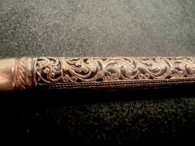 Europe Pen Fountain Pen Retractable Pen Gold 14 And Pencil Embroidery Vintage