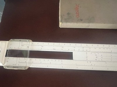 🔴 Regolo calcolatore ARISTO 929 PROFESSIONALE grande con custodia vintage