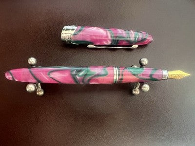 Stylo-Plume Jean Pierre Lépine Stylo à Plume Samba 1993 Rose Vert M New NOS 