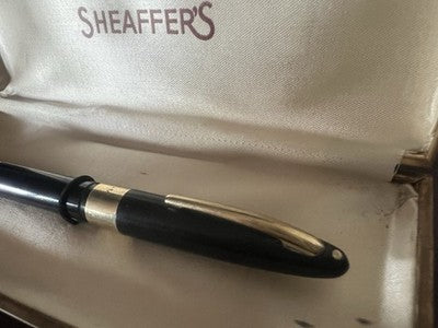 DER SHEAFFER Stift Füllfederhalter CP H-M Feder Gold Snorkel Fill Schreibt