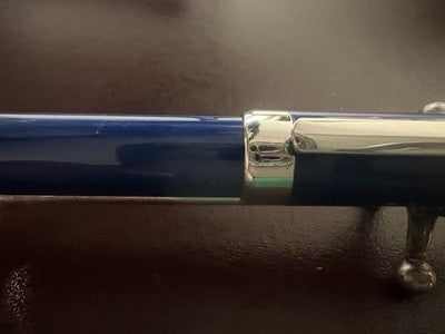 🔴 LABAN Britannia Füllfederhalter, blauer Lack, M-Feder, neu, NOS (ungetragen)