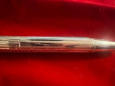 🔴 MONTBLANC penna sfera Noblesse in metallo cromato lucido scrive vintage