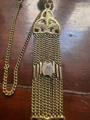 Chain Pocket Watch Victorian Chatelaine Seal Pinchbeck Antique 1800 N.2