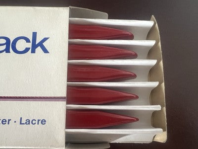 🔴 PELIKAN ceralacca rossa 40 10 completa 18 cm timbro sigillo punzone vintage