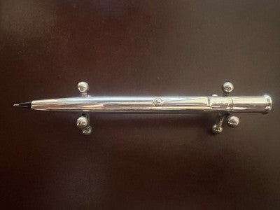 Crayon Lecce Pen Mechanical Chromé mit Clip À Boule Écrit Vintage 