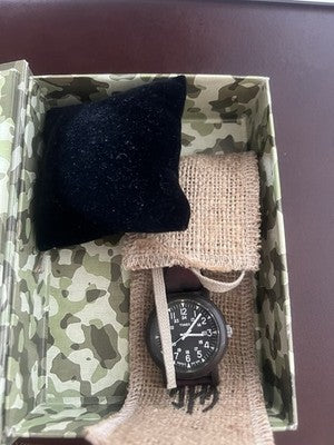 🔴 TIMEX orologio uomo quarzo militare camouflage Camper da campo