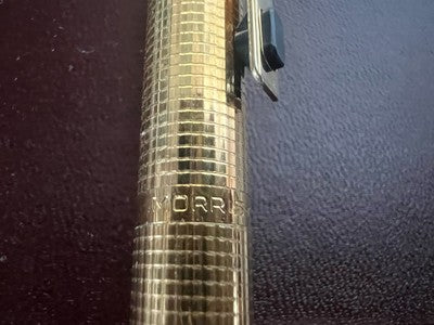 Morris Pen Fountain Pen Plated Gold Pen (M) Marking Vintage