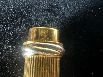 CARTIER Stylo À Plume Vendôme Trinity Nib F Plaqué Or A