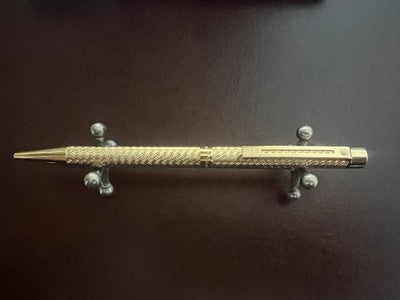 Sheaffer Stift Kugel Vergoldet Gold Meißel Vollplastisch Im Feld Vintage 