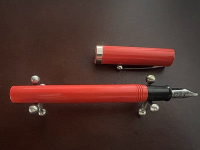 Sheaffer Füllfederhalter, orange, kursiv (M), No Nonsense Vintage 