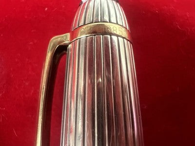 🔴 MONTBLANC Meisterstück Solitaire 164 Ballpoint Pen Solid Silver 925 SUPER 