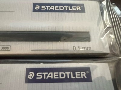 🔴 STAEDTLER Mars Professional refill 716 0,5 mm NOS Made in Germany (2 pezzi)