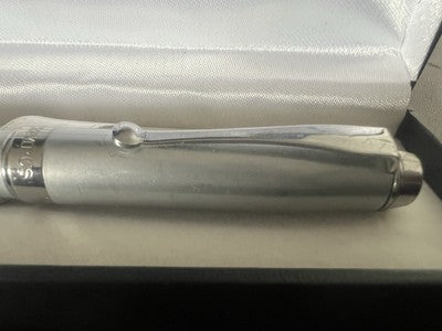 🔴 OLYMPUS penna sfera lacca cromata meccanismo a scatto scrive vintage