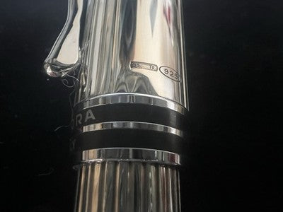 AURORA Pen Ipsilon PLATA MACIZA 925 Model B34 New NOS 