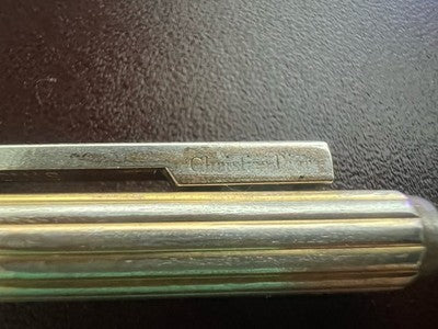 🔴 DIOR penna sfera ARGENTO MASSICCIO 925 a rotazione scrive vintage