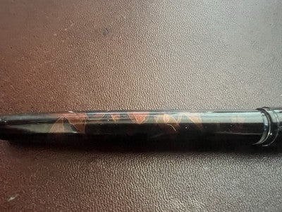 🔴 Penna stilografica marmorizzata a cartucce M pennino F scrive vintage '70