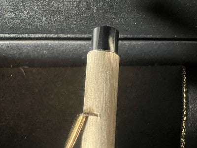 🔴 PELIKAN penne sfera pulsante scatto metallo dorato opaco vintage