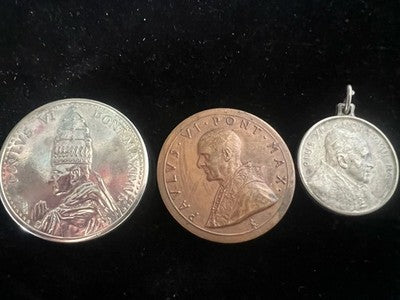 🔴 MEDAGLIE PAPALI due di PAOLO VI + una PIO XI vintage Lotto 7