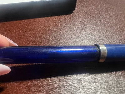 🔴 SHEAFFER penna stilografica blu cartuccia pennino F No Nonsense vintage
