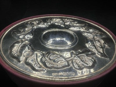 🔴 Scatola box orologio ARGENTO 925 gioiello astuccio cofanetto seta rigida