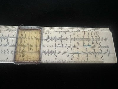 🔴 Vintage advertising slide rule UNIS France SOLEX N°6 with vintage sheath 