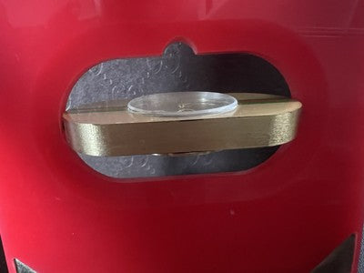 Red GUCCI Desk Watch Quartz Movement Works RARE Vintage