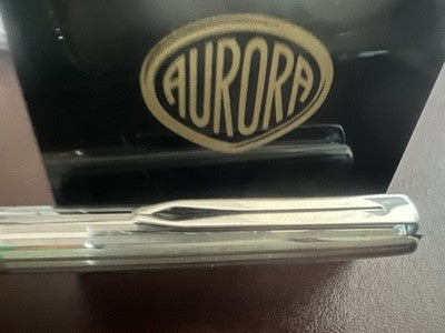 🔴 AURORA penna sfera 98 cromata millerighe scrive l'italiana vintage dopoguerra