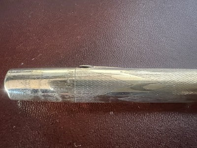 🔴 WATERMAN'S penna stilografica 52 placcata pennino ORO a leva scrive vintage