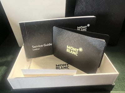🔴 MONTBLANC scatola portafoglio completa con garanzia e contro scatola 118694