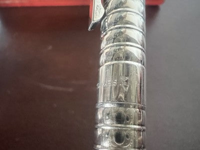 🔴 DUPONT penna sfera placcata argento grande eleganza francese scrive astuccio