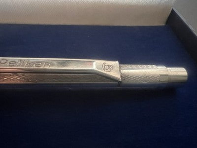 Pelikan Pens Sphere Plated Silver Guilloche Snap Marking Vintage