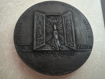 🔴 VATIKANISCHE BRONZEMEDAILLE PAUL VI. RAT BRONZE FDC-Etui 