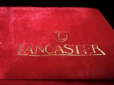 🔴 LANCASTER scatola cronografo rossa velluto con certificato istruzioni vintage