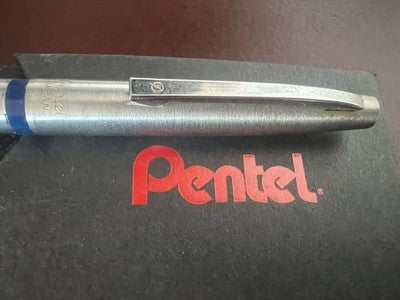 🔴 PENTEL penna PG 200 cromata refill ricaricabile vintage 1 GENERAZIONE