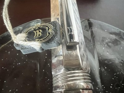 Red Montegrappa Fountain Pen Reminiscence Silver 925 Diamond Limited Edition