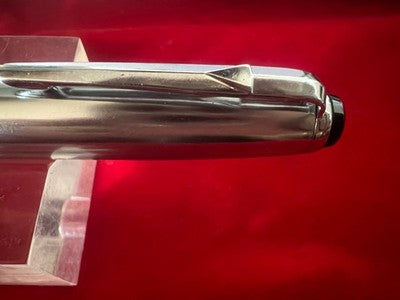 🔴 MONTBLANC stilografica Monterosa Silvexa pennino oro 14 kt vintage 1950