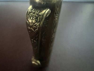 🔴 Penna stilografica placcata oro eyedropper Art Nouveau scrive antica 1915