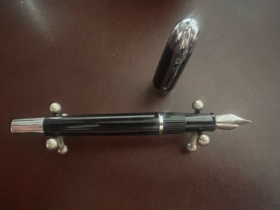 🔴 WATERMAN penna stilografica HARLEY DAVIDSON moto pennino F con astuccio latta