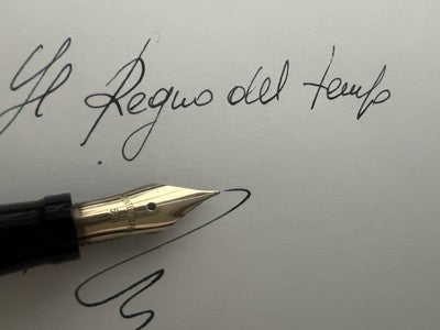 🔴 MONTEGRAPPA penna stilografica ARGENTO 925 Reminiscence greca pennino ORO F