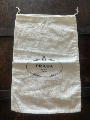 🔴 PRADA sacca borsa accessori anti polvere o viaggio L 22 h 33 cm originale