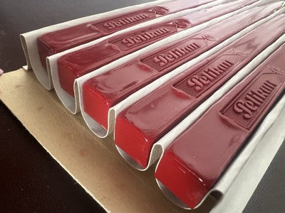 🔴 PELIKAN ceralacca rossa 40 10 completa 18 cm timbro sigillo punzone vintage