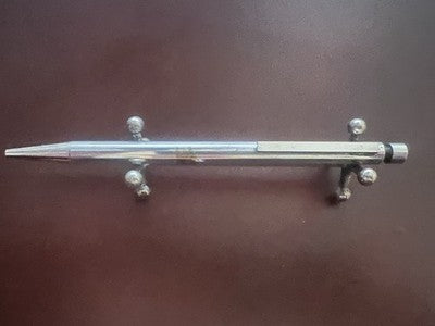 🔴 LAMY 252 penna sfera placcata ARGENTO multi sfaccettata scrive vintage