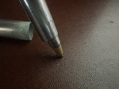 🔴 LINDY USA penna a sfera dorata + mini-penna retrattile in metallo con gancio