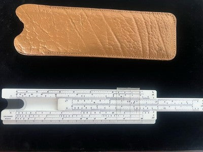 🔴 LOGAREX 27302 Darmstadt Slide Rule with Vintage Case 